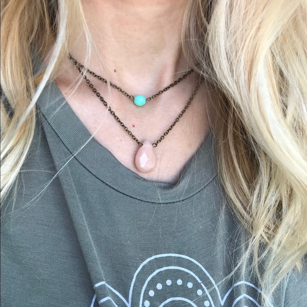 Boho Layered necklace vintage chain